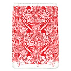 A Red And White Image Of A Pattern On A White Background Removable Flap Cover (l) by catchydesignhill