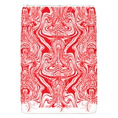 A Red And White Image Of A Pattern On A White Background Removable Flap Cover (s)