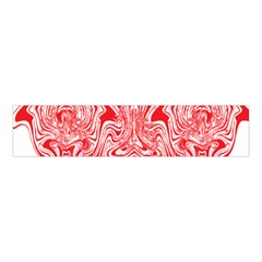 A Red And White Image Of A Pattern On A White Background Velvet Scrunchie by catchydesignhill