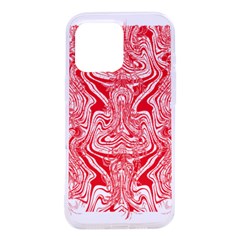 A Red And White Image Of A Pattern On A White Background Iphone 16 Pro Max Tpu Uv Print Case