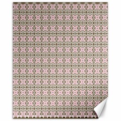 A Pink And Brown Pattern On A White Background Canvas 16  X 20 