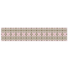 A Pink And Brown Pattern On A White Background Small Premium Plush Fleece Scarf by catchydesignhill