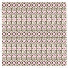 A Pink And Brown Pattern On A White Background Wooden Puzzle Square