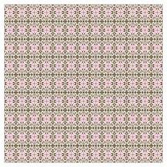 A Pink And Brown Pattern On A White Background Lightweight Scarf 