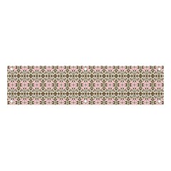 A Pink And Brown Pattern On A White Background Banner And Sign 4  X 1  by catchydesignhill