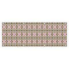 A Pink And Brown Pattern On A White Background Banner And Sign 8  X 3 