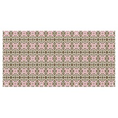 A Pink And Brown Pattern On A White Background Banner And Sign 8  X 4 