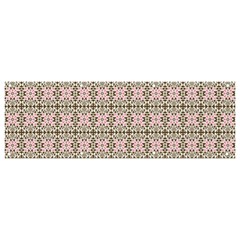 A Pink And Brown Pattern On A White Background Banner And Sign 9  X 3 