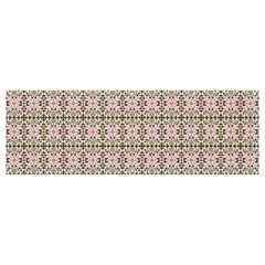 A Pink And Brown Pattern On A White Background Banner And Sign 12  X 4  by catchydesignhill