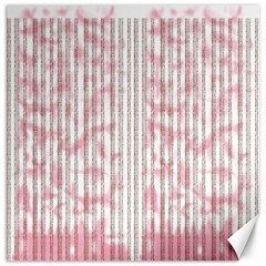 A Pink And White Striped Background Canvas 20  X 20 