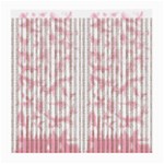 A Pink And White Striped Background Medium Glasses Cloth Front