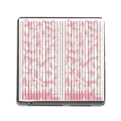 A Pink And White Striped Background Memory Card Reader (square 5 Slot) by catchydesignhill