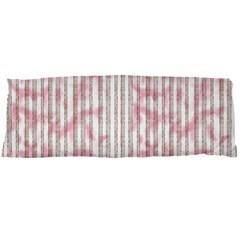 A Pink And White Striped Background 21 x60  Body Pillow Case Dakimakura (two Sides)