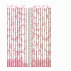 A Pink And White Striped Background Small Garden Flag (two Sides)