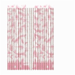 A Pink And White Striped Background Large Garden Flag (two Sides)