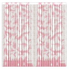 A Pink And White Striped Background Square Satin Scarf (36  X 36 )