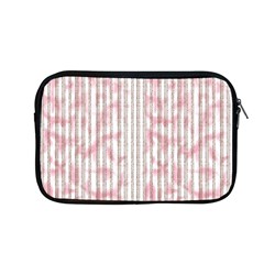 A Pink And White Striped Background Apple Macbook Pro 13  Zipper Case