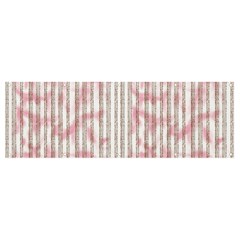 A Pink And White Striped Background Banner And Sign 12  X 4 