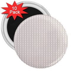 A White Background With A Brown Pattern On It 3  Magnets (10 Pack) 