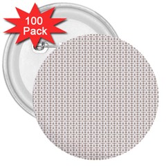 A White Background With A Brown Pattern On It 3  Buttons (100 Pack) 