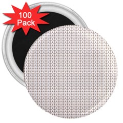 A White Background With A Brown Pattern On It 3  Magnets (100 Pack)