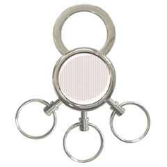 A White Background With A Brown Pattern On It 3-ring Key Chain