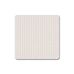 A White Background With A Brown Pattern On It Square Magnet