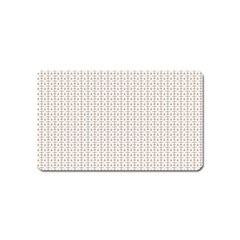 A White Background With A Brown Pattern On It Magnet (name Card)