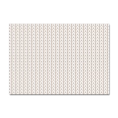 A White Background With A Brown Pattern On It Sticker A4 (10 Pack)