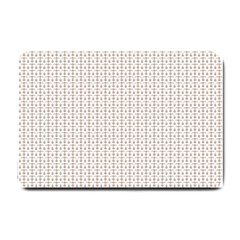 A White Background With A Brown Pattern On It Small Doormat