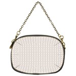 A White Background With A Brown Pattern On It Chain Purse (One Side) Front