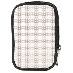 A White Background With A Brown Pattern On It Compact Camera Leather Case