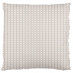 A White Background With A Brown Pattern On It Large Cushion Case (one Side)