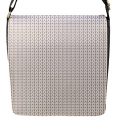 A White Background With A Brown Pattern On It Flap Closure Messenger Bag (s)