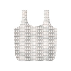 A White Background With A Brown Pattern On It Full Print Recycle Bag (s)