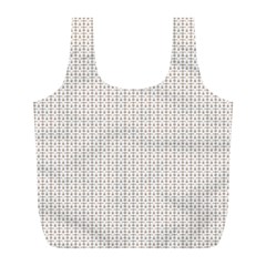 A White Background With A Brown Pattern On It Full Print Recycle Bag (l)