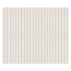 A White Background With A Brown Pattern On It Two Sides Premium Plush Fleece Blanket (kids Size)