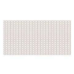 A White Background With A Brown Pattern On It Satin Shawl 45  X 80 