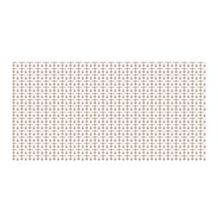 A White Background With A Brown Pattern On It Satin Wrap 35  X 70 