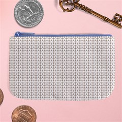 A White Background With A Brown Pattern On It Large Coin Purse