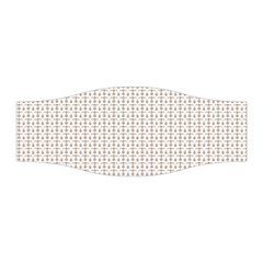 A White Background With A Brown Pattern On It Stretchable Headband