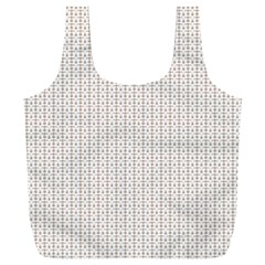 A White Background With A Brown Pattern On It Full Print Recycle Bag (xxl)