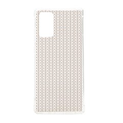 A White Background With A Brown Pattern On It Samsung Galaxy Note 20 Tpu Uv Case by catchydesignhill