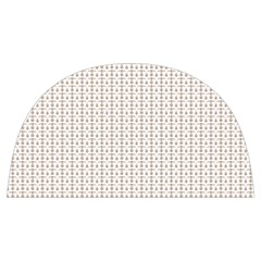 A White Background With A Brown Pattern On It Anti Scalding Pot Cap