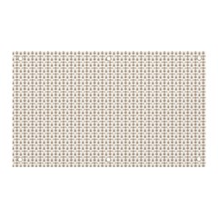 A White Background With A Brown Pattern On It Banner And Sign 5  X 3  by catchydesignhill