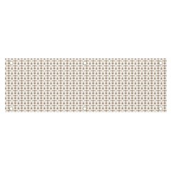 A White Background With A Brown Pattern On It Banner And Sign 6  X 2 