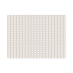 A White Background With A Brown Pattern On It Premium Plush Fleece Blanket (mini) by catchydesignhill