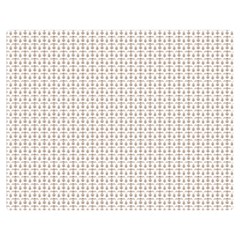 A White Background With A Brown Pattern On It Premium Plush Fleece Blanket (medium) by catchydesignhill