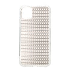 A White Background With A Brown Pattern On It Iphone 11 Tpu Uv Print Case by catchydesignhill