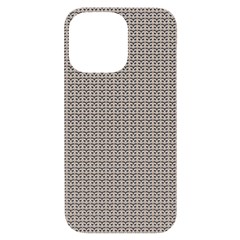 A White Background With A Brown Pattern On It Iphone 14 Pro Max Black Uv Print Pc Hardshell Case by catchydesignhill